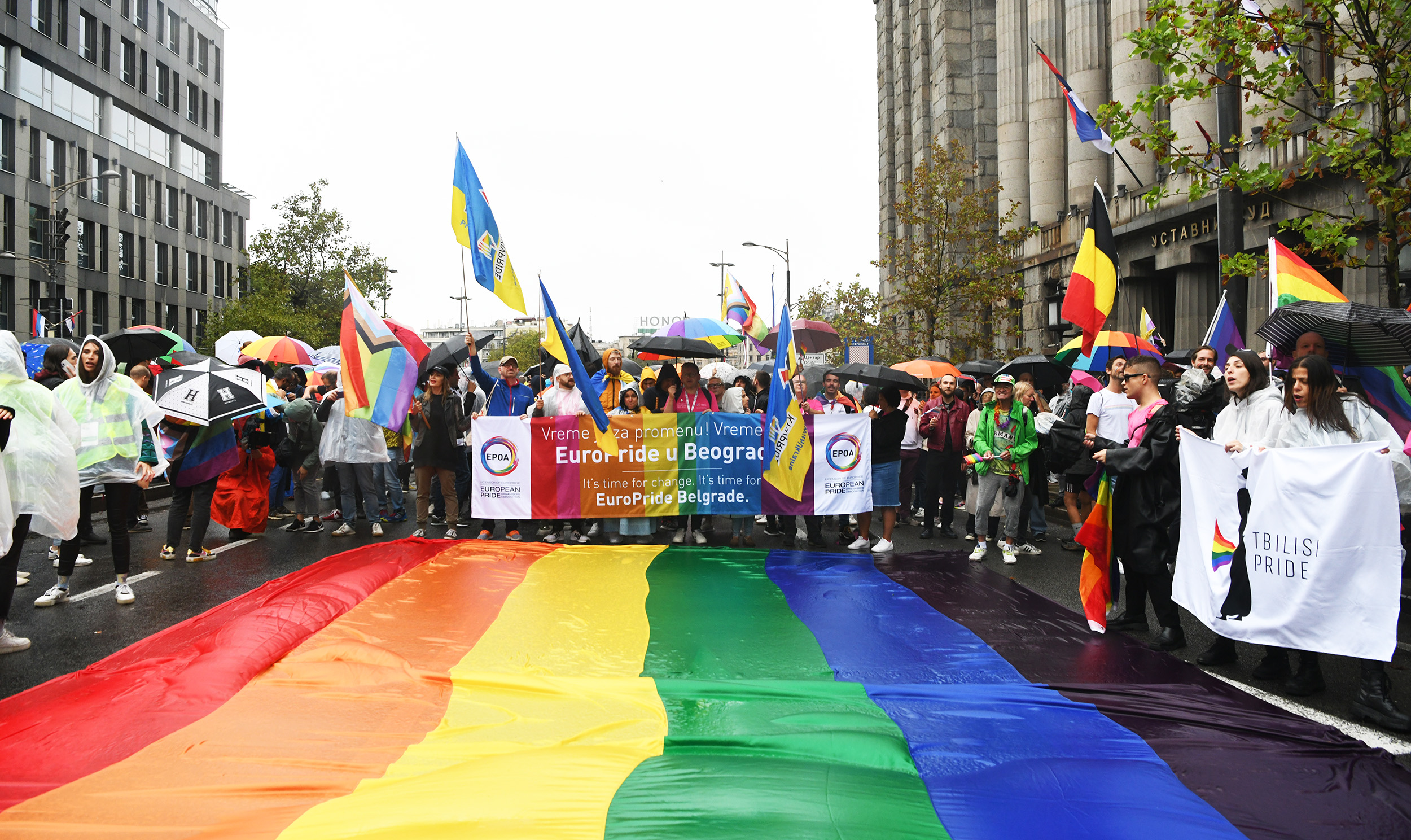 La sfilata del Pride, Belgrado 17 settembre 2022 © Belgrade Pride/Vesna Lalić