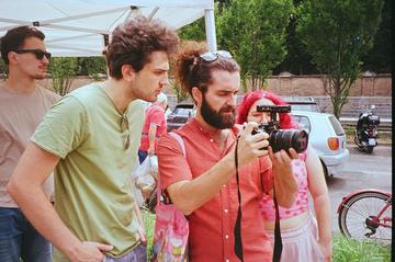 Shooting in  Pesaro (photo by Ahmed Salkunić)