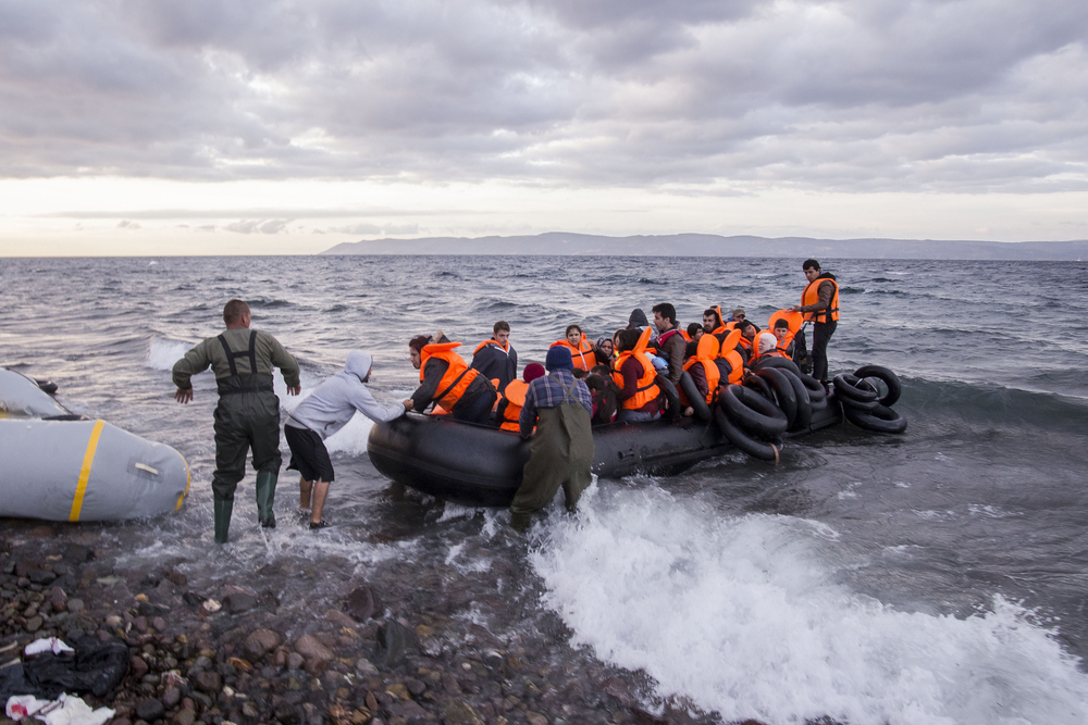 Syrian refugees land in Lesvos - © Nicolas Economou/Shutterstock