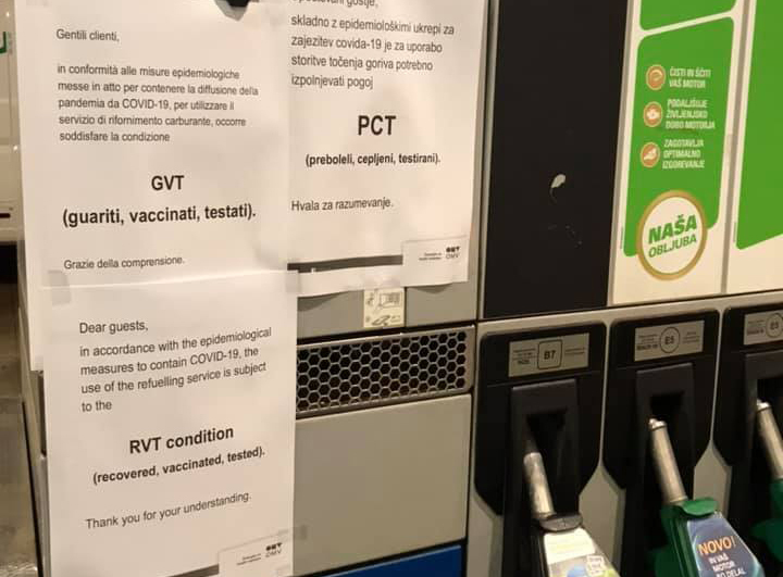 Pompa di benzina in Slovenia - Obc Transeuropa