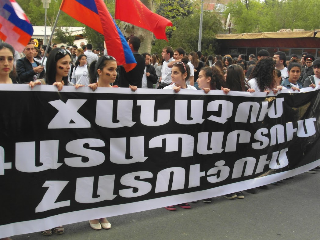 Le commemorazioni dell'anno scorso a Yerevan (Foto Simone Zoppellaro)
