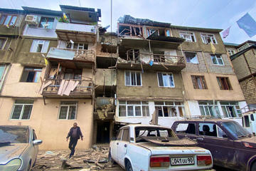 Stepanakert 19 settembre 2023. Foto: Siranush Sargsyan (OC Media)