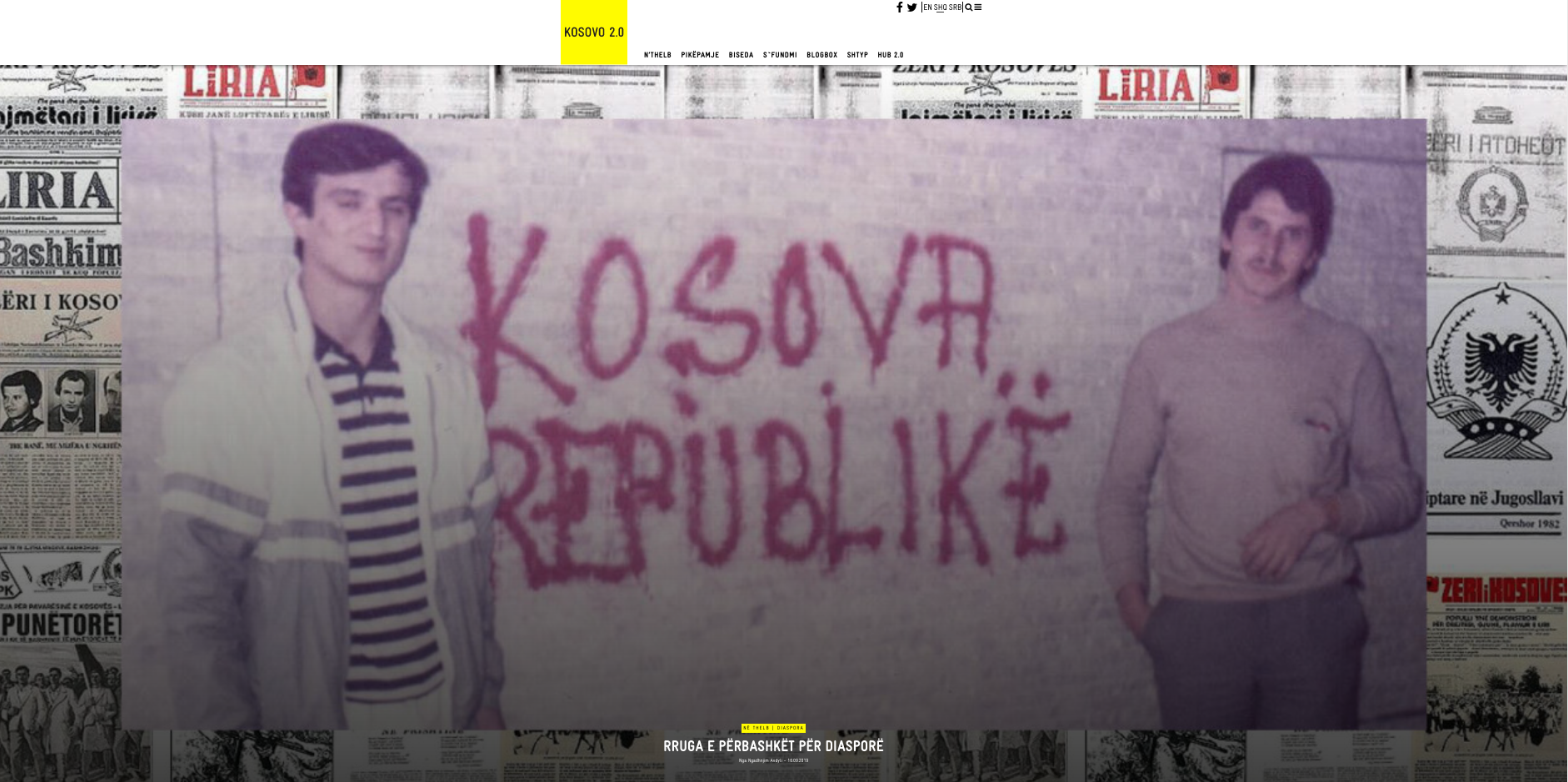 L'homepage di Kosovo 2.0