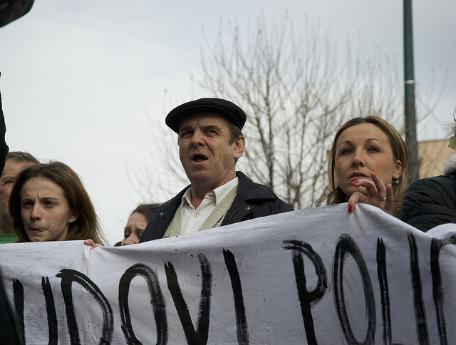 Sarajevo, le proteste (Foto Stefano Giantin )