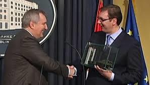 Rogozin e Vučić 