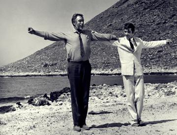 Una scena del film di Kakojanis, Zorba The Greek (1964)