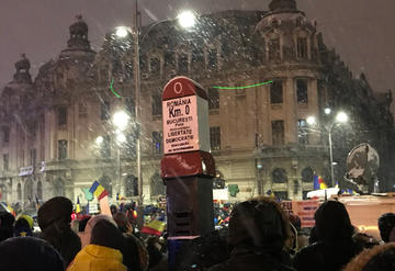 Romania, proteste contro la corruzione, gennaio 2018 - dal web.jpg