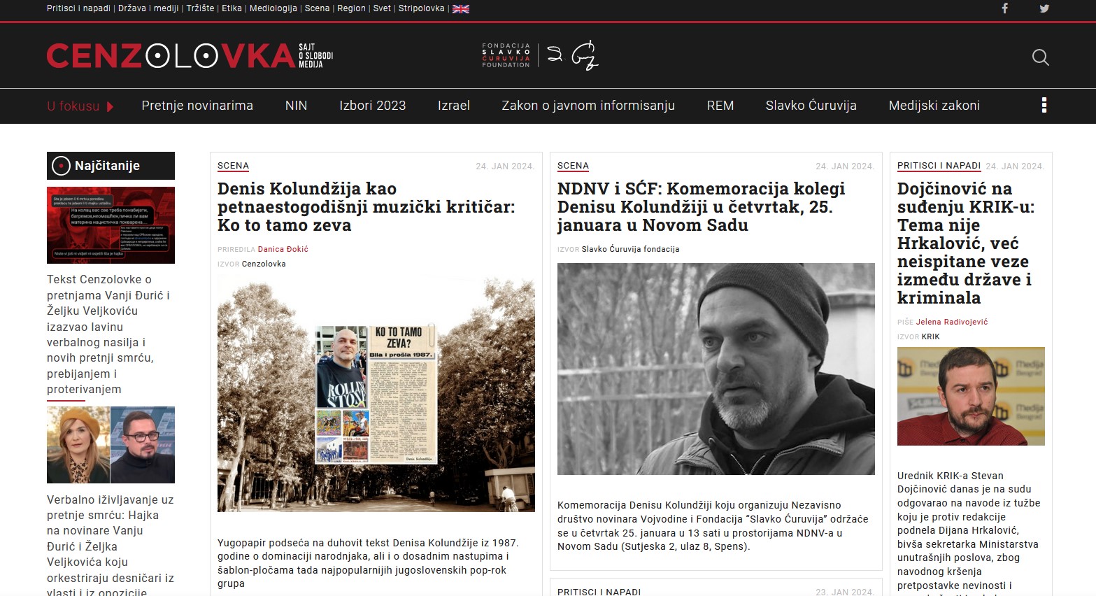 Serbia: gogna mediatica per i giornalisti indipendenti
