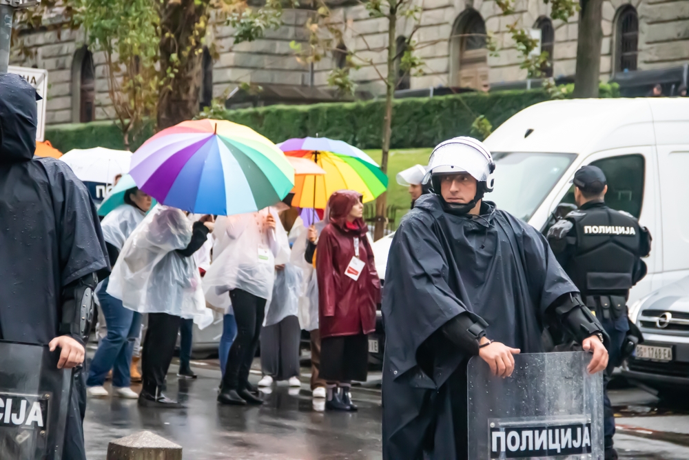 Durante il Pride del 2022 a Belgrado © Suburbanium/Shutterstock