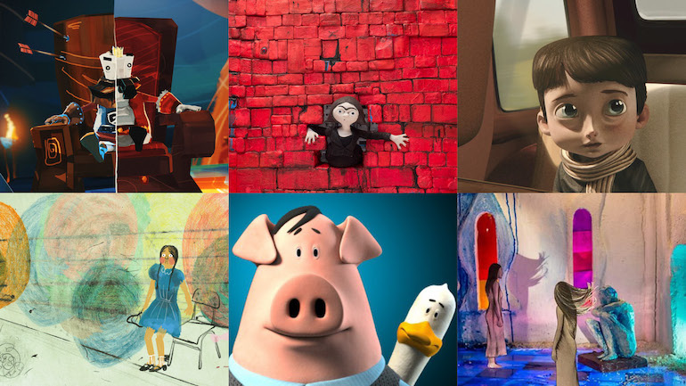 Immagini di vari film d'animazione prodotti in Serbia