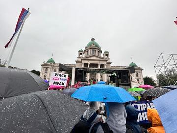 Beograd, tokom demonstracija 27. maja 2023. (foto M. Moratti)