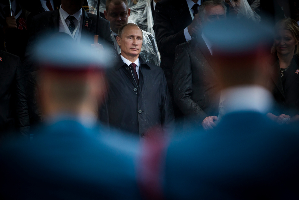 Ruski predsednik Vladimir Putin tokom vojne parade u Srbiji (foto © Dimitrije Ostojic/Shutterstock)