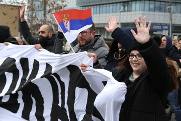 Proteste a Belgrado, febbraio 2025 (foto F. Baccini)