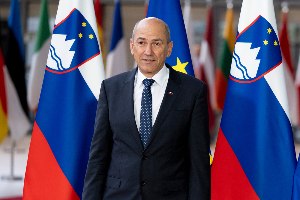 Il primo ministro sloveno Janez Janša