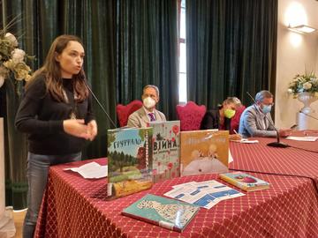 Yuliya Lenko presenta l'iniziativa alla Giornata per la libertà di stampa a Trento Yuliya Lenko presenta l'iniziativa alla Giornata per la libertà di stampa a Trento