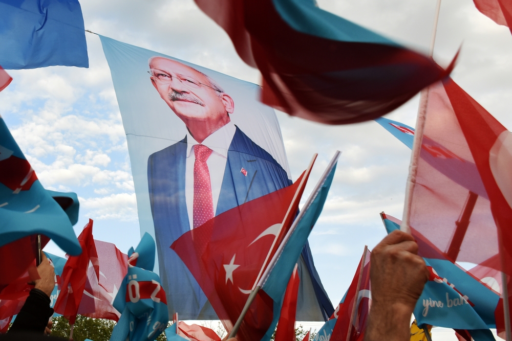 Istanbul, May 6, 2023, during the election campaign of Kemal Kılıçdaroğlu © Dilara Acikgoz/Shutterstock