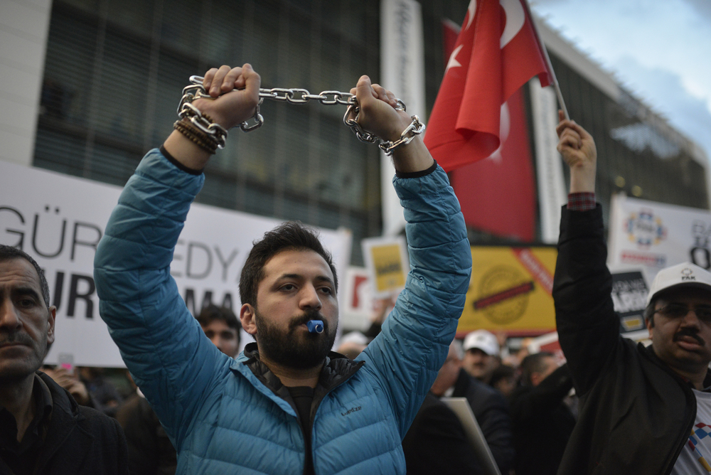 Turkey, protest for press freedom in the country - Orlok/Shutterstock