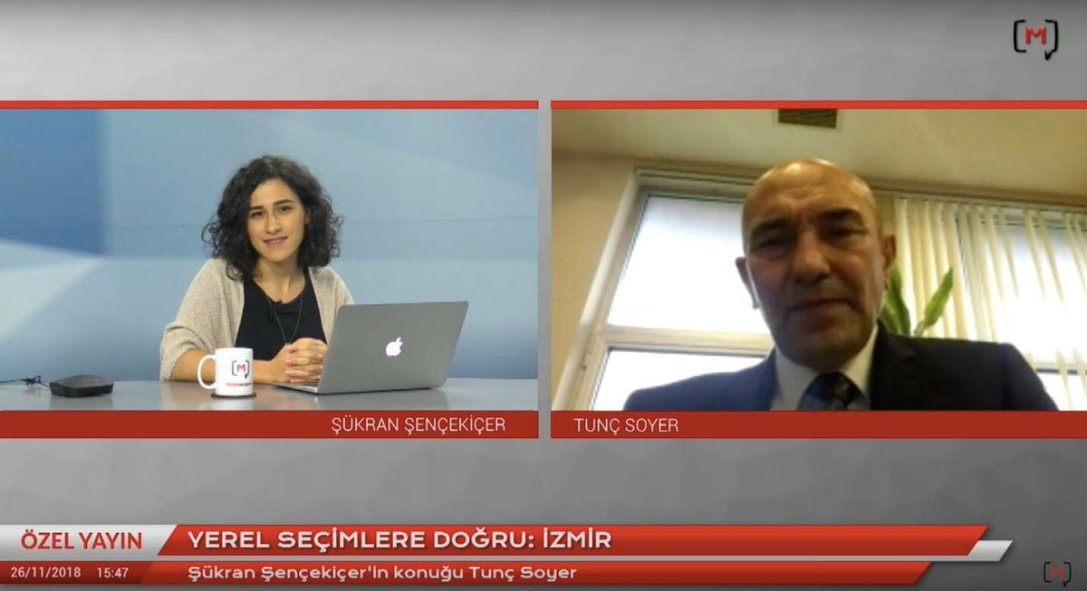 Şükran Şençekiçer durante un'intervista (dal web)