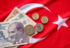 Bandiera turca e lire turche - © rozdemir/Shutterstock