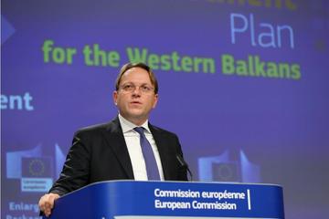 EU Commissioner for Enlargement Olivér Várhelyi presents the 2020 enlargement package for the Western Balkans in Brussels - © Alexandros Michailidis/Shutterstock