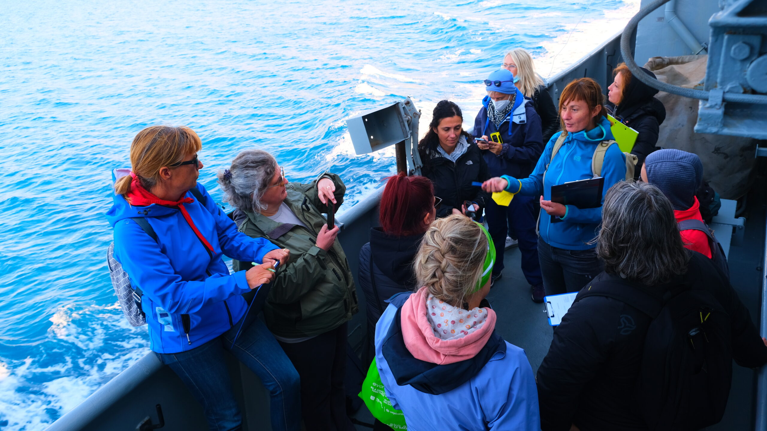 Durante alcune attività del progetto Plastic Busters MPAs - https://plasticbustersmpas.interreg-med.eu/