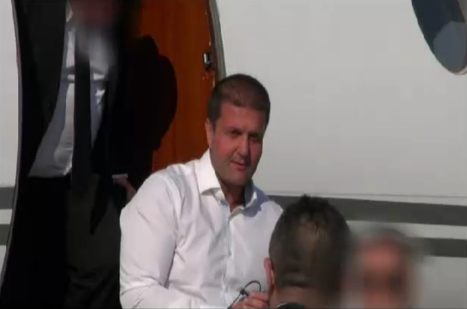 Darko Šarić al suo arrivo a Belgrado Darko Šarić al suo arrivo a Belgrado