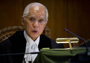 Hisashi Owada, presidente della Corte Internazionale dell'Aja Hisashi Owada, presidente della Corte Internazionale dell'Aja
