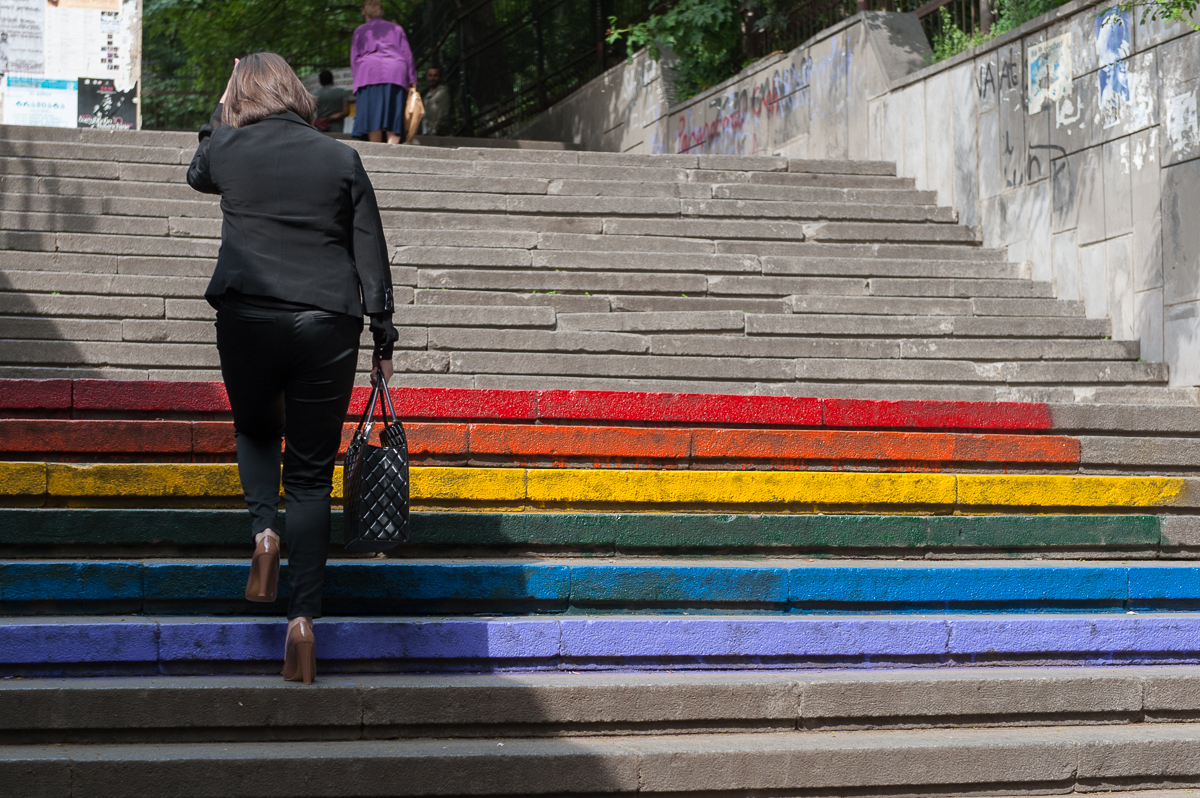 Il flash mob a Tbilisi (Foto Onnik Krikorian)