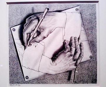 Escher hands, foto di Renzo Giusti - Flickr.com