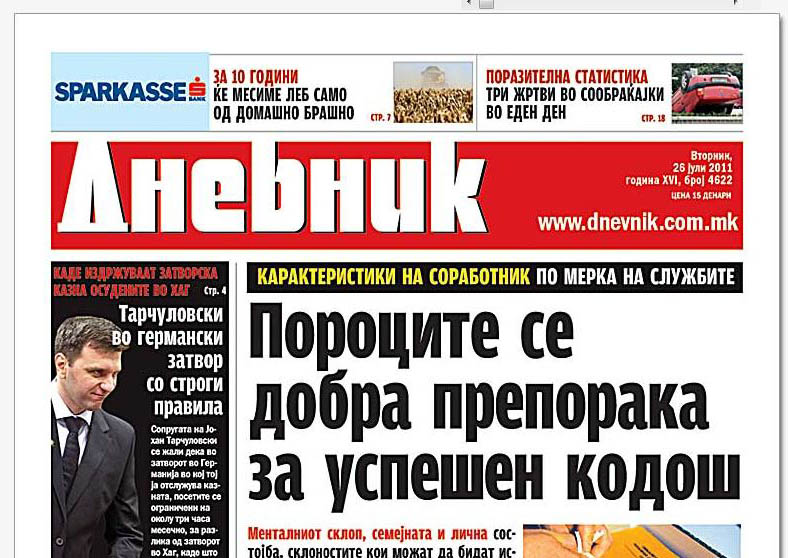 Il quotidiano Dnevnik Il quotidiano Dnevnik