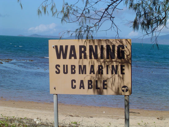 Attenzione cavo sottomarino (foto MANS)