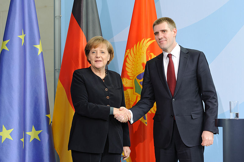 Angela Merkel e Igor Lukšić 
