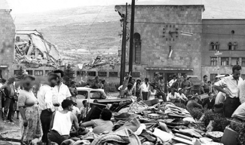 Skopje dopo il terremoto del 1963