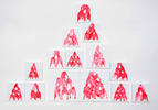 Piramidi, acrilico su tela, dimensioni variabili, 2011