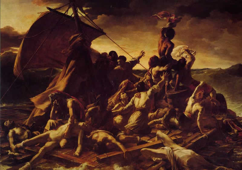 La zattera della Medusa di T. Géricault (Louvre)