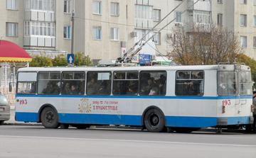 Filobus sovietici per le strade di Tiraspol