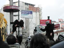La strada davanti al giornale di Dink "Agos", viene ribattezzata dai manifestanti Viale Hrant Dink