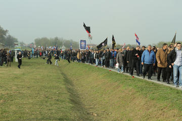 Vukovar, la marcia del 18 novembre (foto © Thérèse Di Campo)