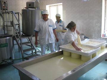 Produzione di formaggio presso Malga Vani, Georgia