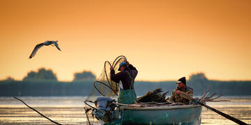 Pescatori lungo il delta del Danubio, Calin Stan