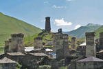 The towers of Mestia in Svaneti region