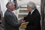 Sarajevo, 2005 I. Divjak e ambasciatore d'Italia in Bih A. Fallavollita - foto Mario Boccia