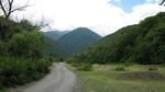 Montagne del Caucaso viste dal Kakheti (vicino Kvareli)