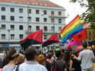 Bandiere al Pride di Zagabria