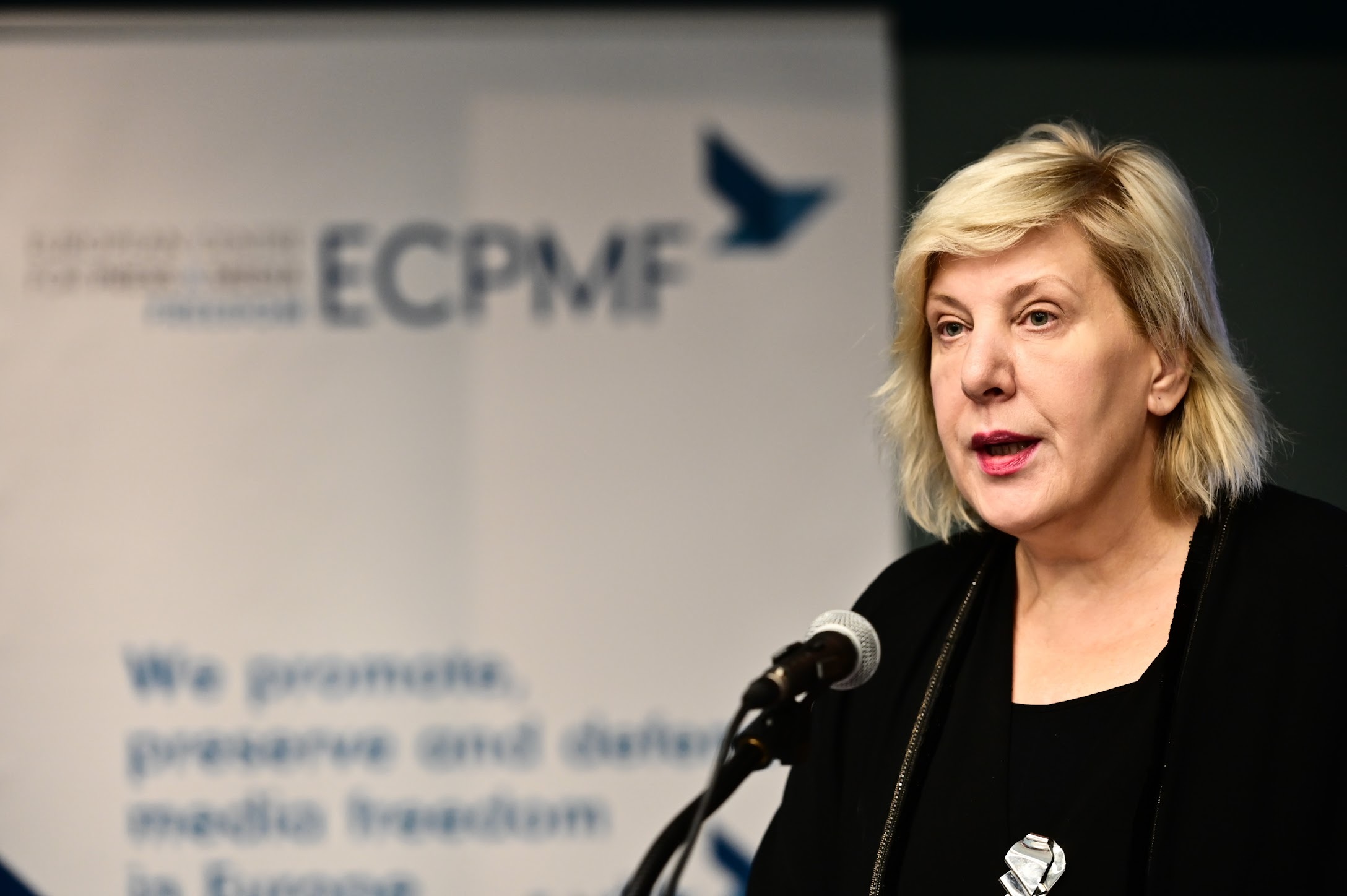 Dunja Mijatović, Commissaria per i Diritti Umani in seno al Consiglio d’Europa © Andreas Lamm, ECPMF