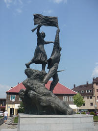 Kolašin, il monumento ai partigiani (Foto Anna Brusarosco)