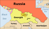 Mappa del confine tra Georgia e Abkhazia