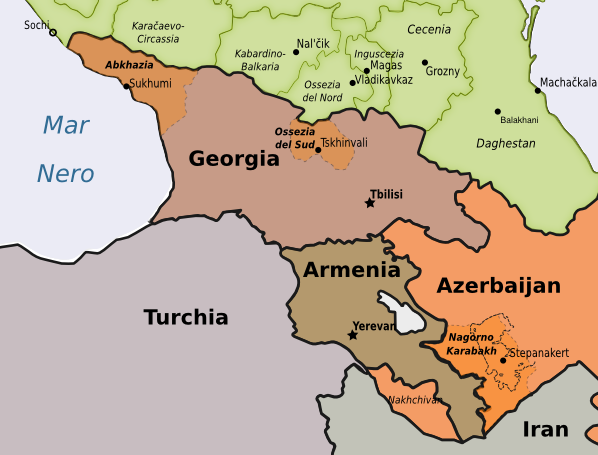mappa Caucaso