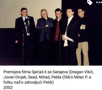Dragan Vikic, Jovan Divjak e gli autori del film  i fratelli Sead e Nihad Kresevljakovic e Nedim Alikadic