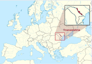Mappa Transnistria